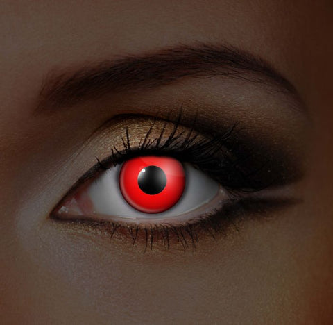 i-Glow Red Eye UV Monthly Lenses 2 pack