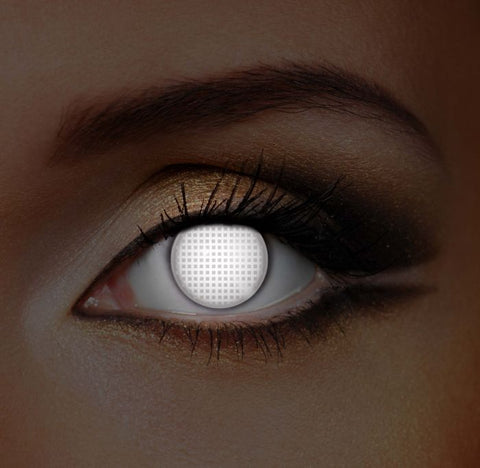 i-Glow White Screen UV Monthly Lenses 2 pack