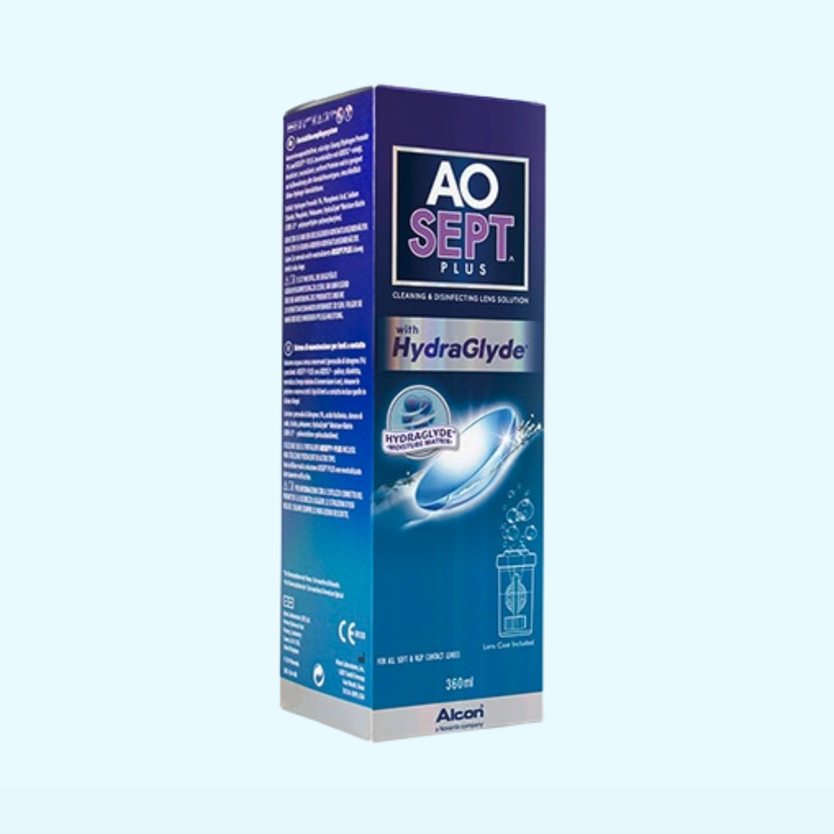 Aosept Plus HydraGlyde Hydrogen Peroxide System 360ml