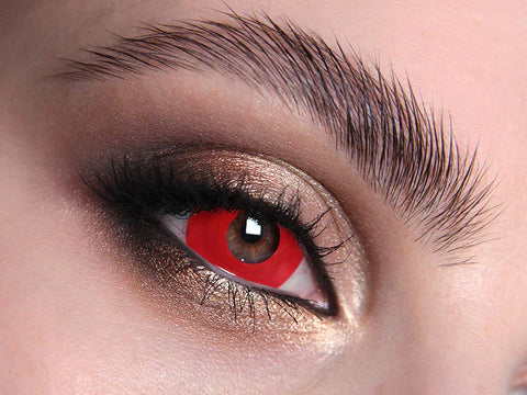 Mini Sclera Red Crazy Daily Lenses 2 pack