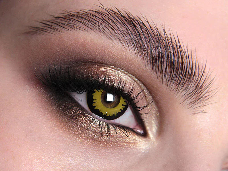 Yellow Wolf Crazy Contact Lenses 2 Pack