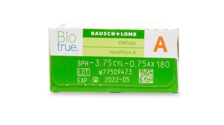 Biotrue ONEday toric daily disposable contact lenses 30 Pack