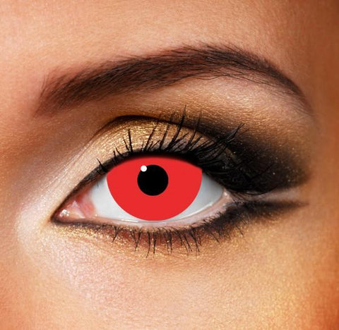 Mini Sclera Red Eye Crazy Daily Lenses 2 pack