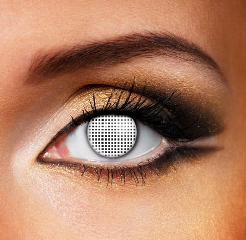 White Mesh Crazy Daily Lenses 2 pack
