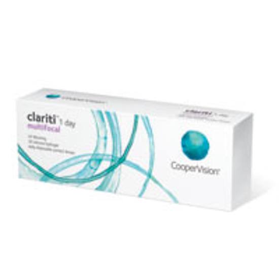 Clariti 1 Day Multifocal contact lens packaging 30 pack