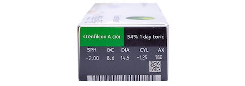 MyDay Toric Contact Lenses box front