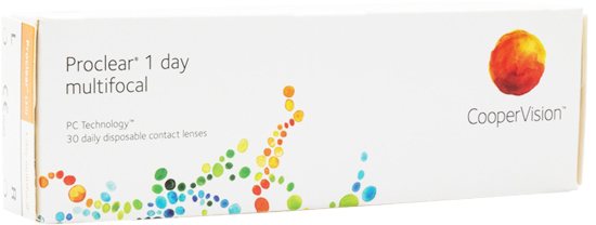 Proclear 1 Day Multifocal contact lens packaging 30 pack