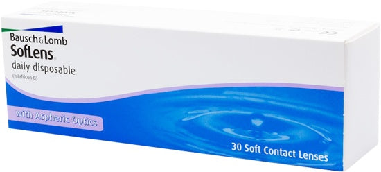 SofLens Daily Disposable Contact Lenses 30 Pack Bausch + Lomb contact lens box