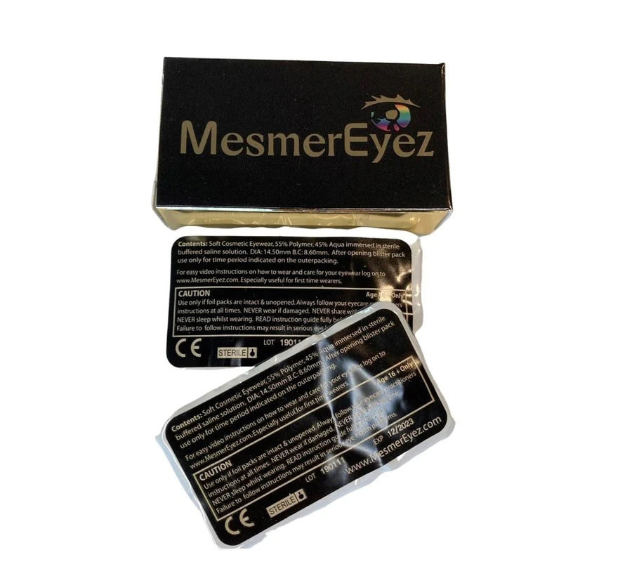 Mini Sclera White Crazy Contact Lenses 2 Pack