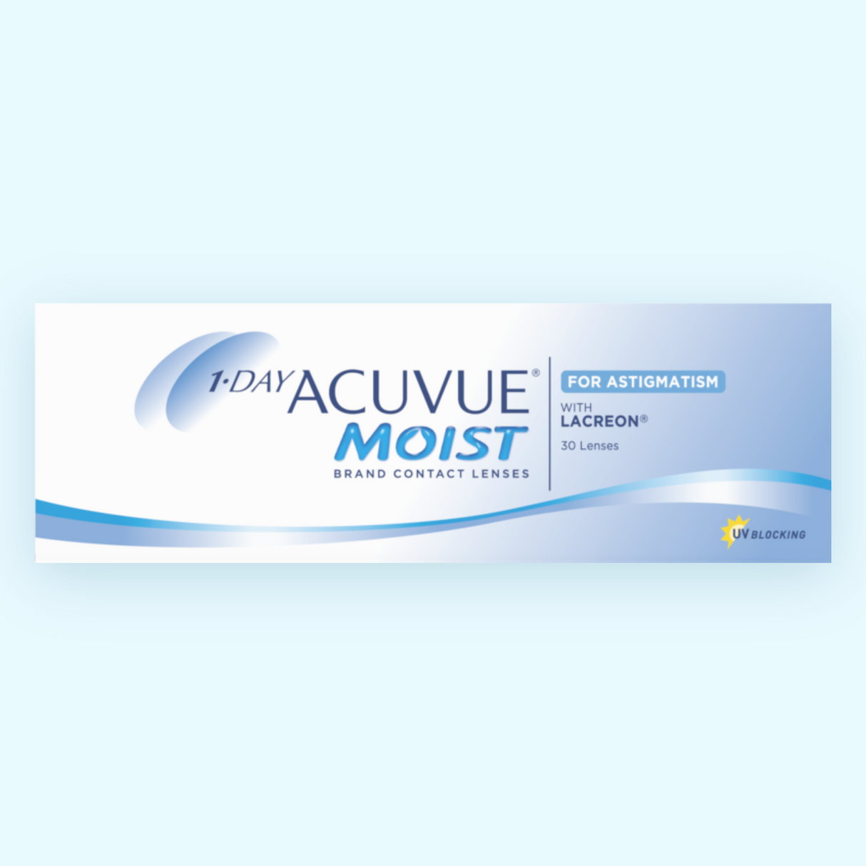 1-Day Acuvue Moist for Astigmatism Contact Lenses 30 Pack