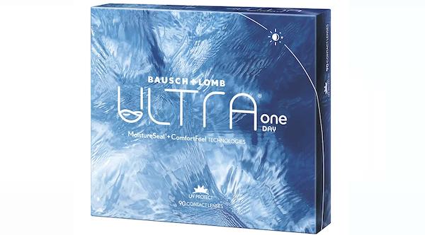 ULTRA One Day Contact Lenses 90 Pack packaging detail