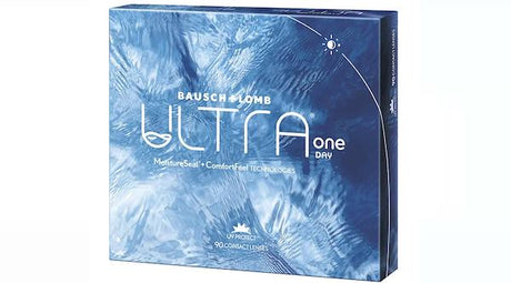 ULTRA One Day Contact Lenses 90 Pack packaging detail