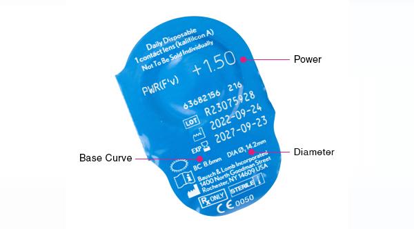 ULTRA One Day Contact Lenses 30 Pack Bausch + Lomb contact lens box