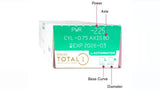 Dailies Total1 for Astigmatism 30 Pack packaging box
