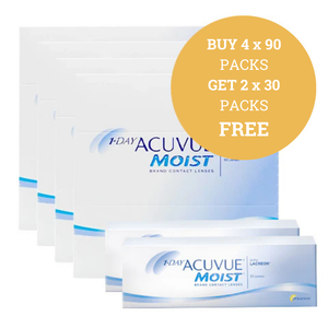 1-Day Acuvue Moist 90 pack DEAL