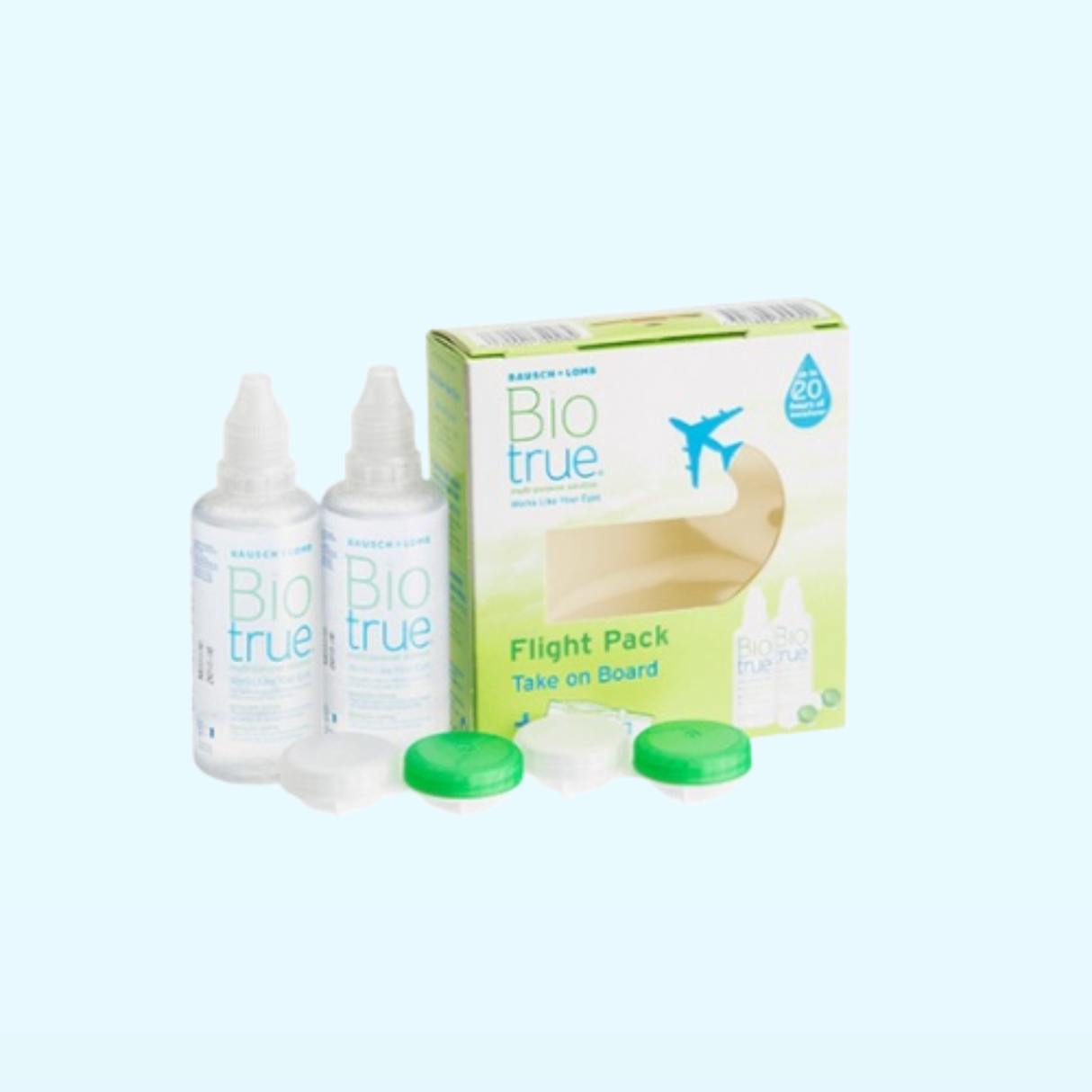 Biotrue Multipurpose Solution Flight Pack 2 x 60ml