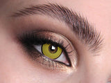 Mal Chick Yellow UV Crazy Contact Lenses 2 Pack