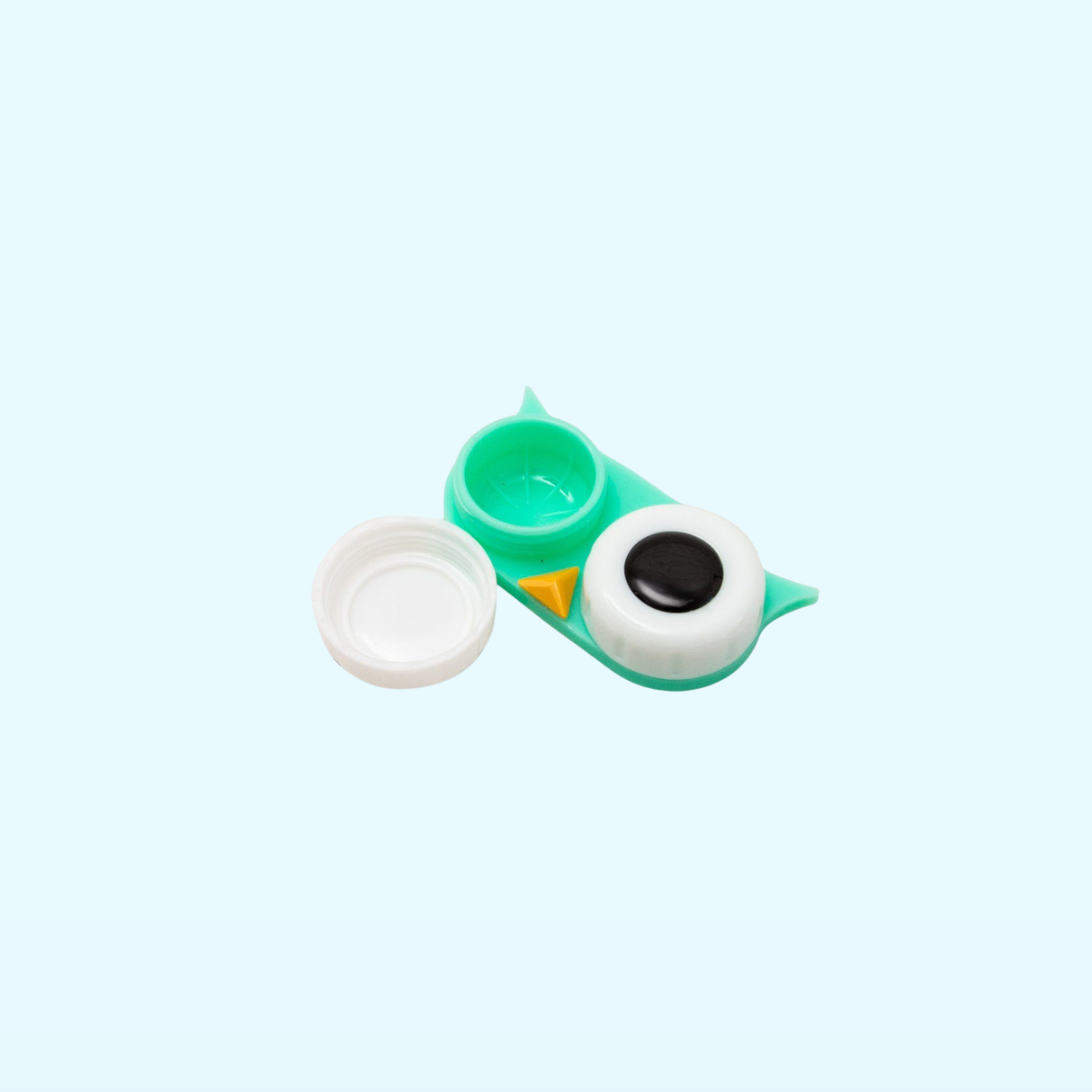 Mint Green Owl Contact Lens Case