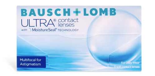 Bausch + Lomb Ultra Multifocal for Astigmatism 6 Pack contact lens packaging