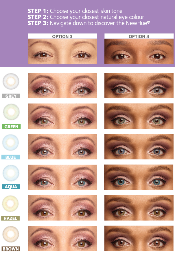 NewHue Non-Prescription Coloured Contact Lenses 2 Pack