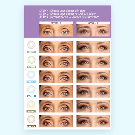 NewHue Coloured Contact Lenses 2 Pack