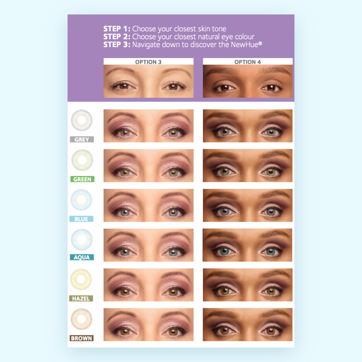 NewHue Coloured Contact Lenses 2 Pack