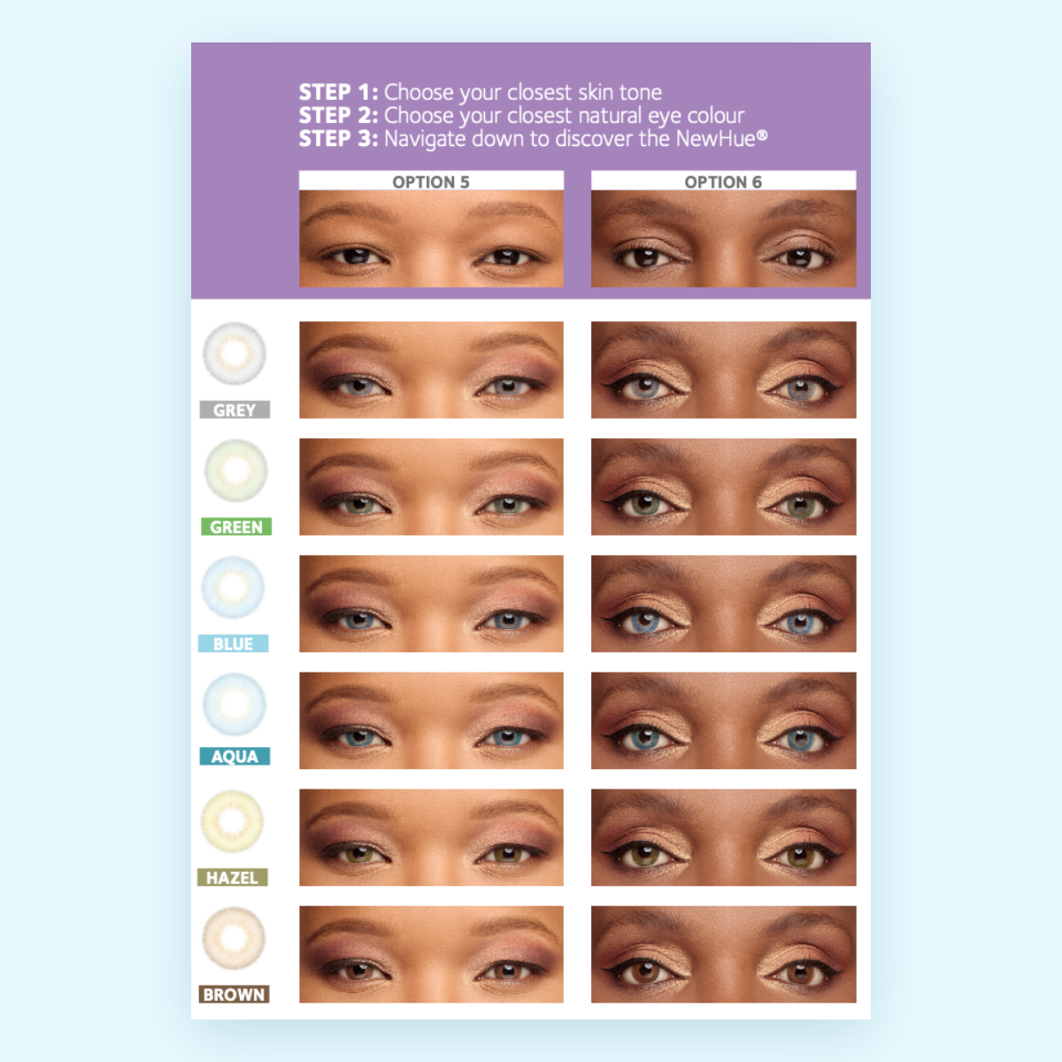 NewHue Coloured Contact Lenses 2 Pack
