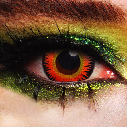 Orange Werewolf Crazy Contact Lenses 2 Pack