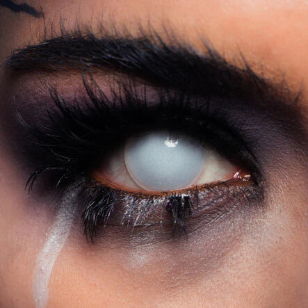 Blind Grey Crazy Contact Lenses 2 Pack