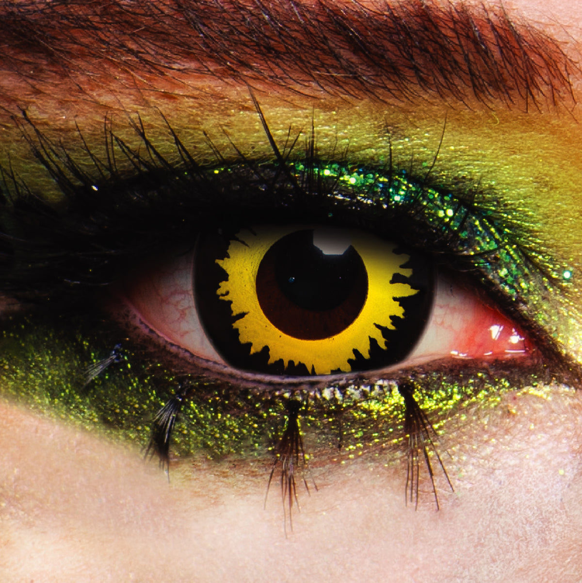 Yellow Wolf Crazy Contact Lenses 2 Pack