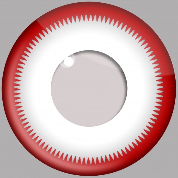 Saw White Crazy Daily Lenses 2 pack