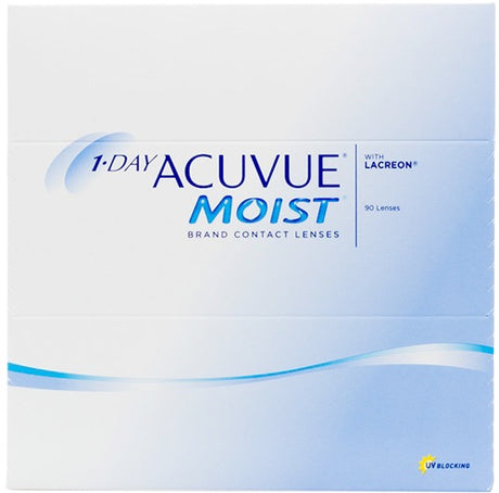 1-Day Acuvue Moist Contact Lenses 90 Pack by Johnson & Johnson