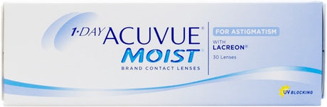 1-Day Acuvue Moist for Astigmatism Contact Lenses 30 Pack by Johnson & Johnson