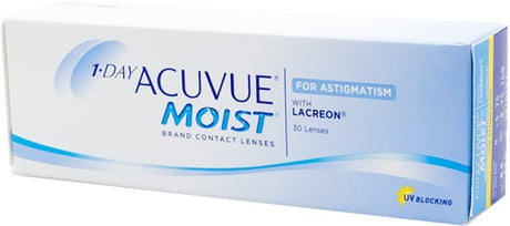 1-Day Acuvue Moist for Astigmatism contact lens packaging