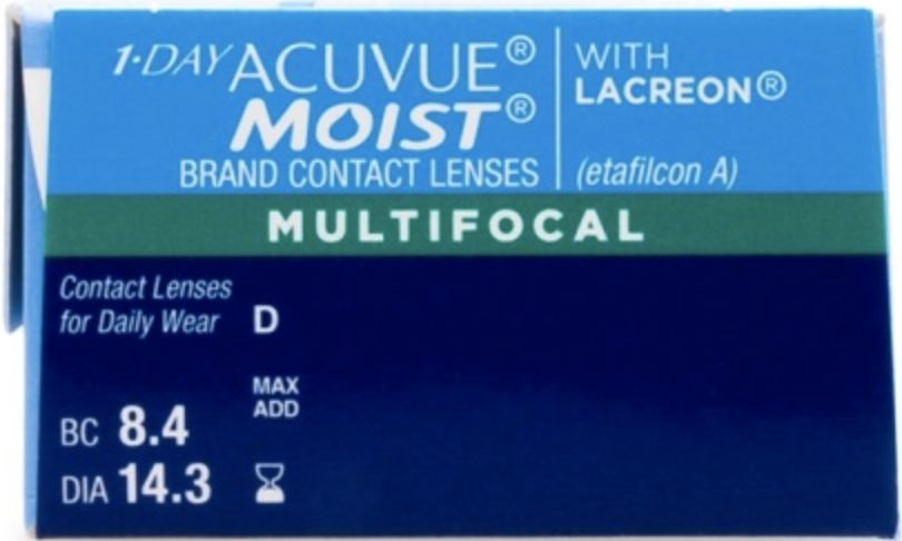 1-Day Acuvue Moist Multifocal Contact Lenses 30 Pack