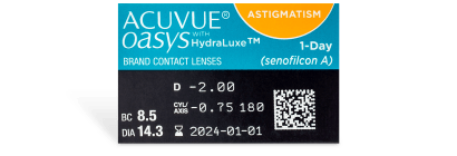 Acuvue Oasys 1-Day for Astigmatism Contact Lenses 30 Pack