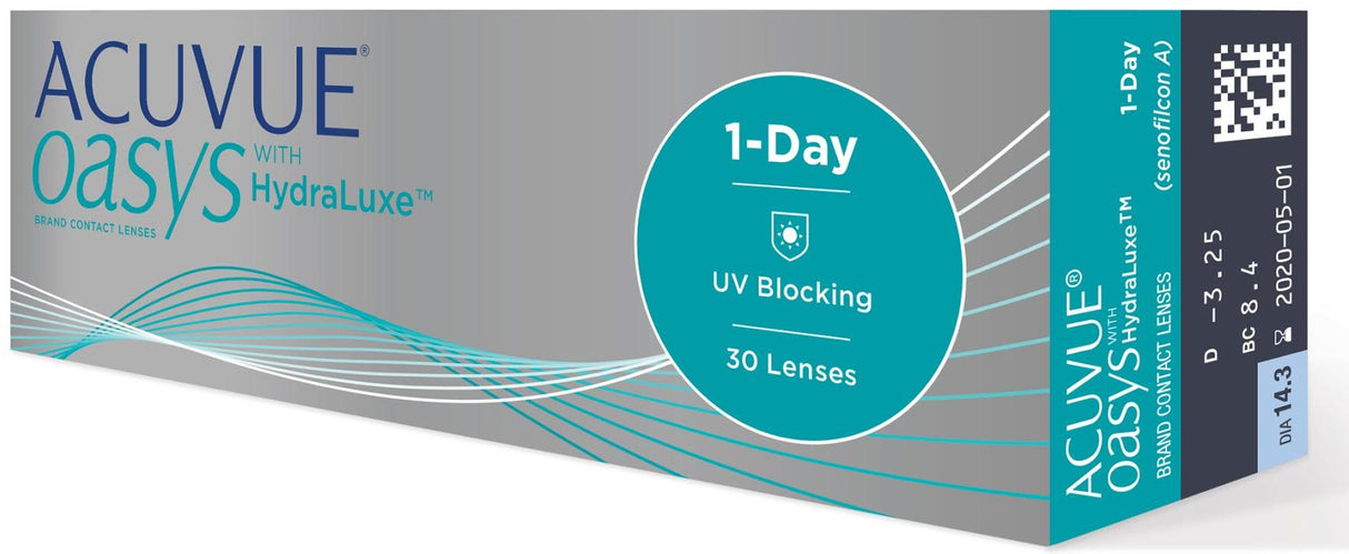 Acuvue Oasys 1-Day 30 Pack box side