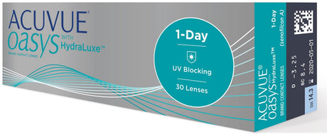 Acuvue Oasys 1-Day 30 Pack box side