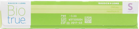Biotrue ONEday Contact Lenses 90 Pack box front