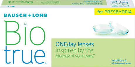 Biotrue ONEday For Presbyopia 30 Pack contact lenses packaging