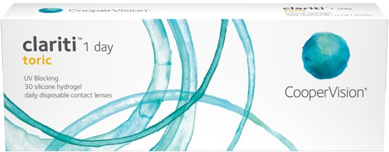 Clariti 1 Day Toric Contact Lenses 30 Pack by CooperVision