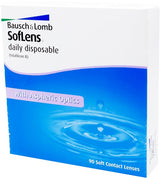 SofLens Daily Disposable Contact Lenses 90 Pack Bausch + Lomb contact lens box