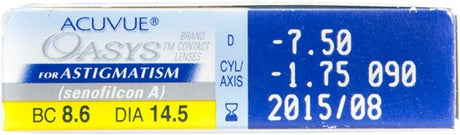 Acuvue Oasys for Astigmatism 6 Pack box