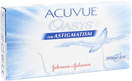 Acuvue Oasys for Astigmatism contact lens packaging