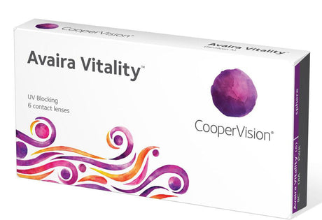 Avaira Vitality contact lens packaging 6 pack