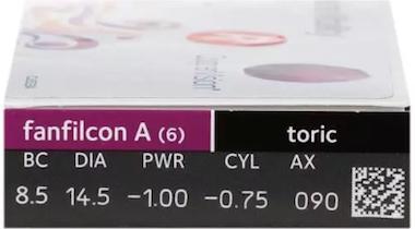 Avaira Vitality Toric Contact Lenses box front