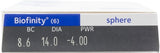 Biofinity Contact Lenses box front