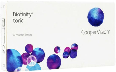 Biofinity Toric Contact Lenses box side