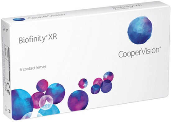 Biofinity XR contact lens packaging 6 pack