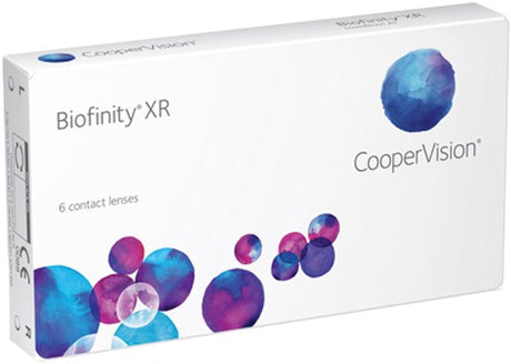 Biofinity XR contact lens packaging 6 pack